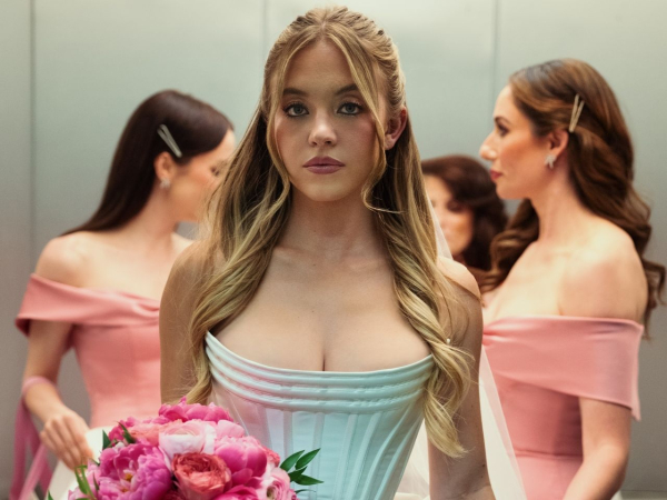 Sydney Sweeney as Cassie on her wedding day in Euphoria season 3 episode 3.