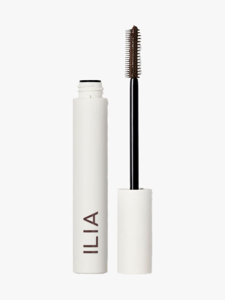 Ilia Limitless Lash Mascara in Brown beige tube of mascara on light gray background